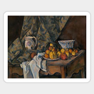 Still Life with Apples and Peaches by Paul Cezanne Magnet